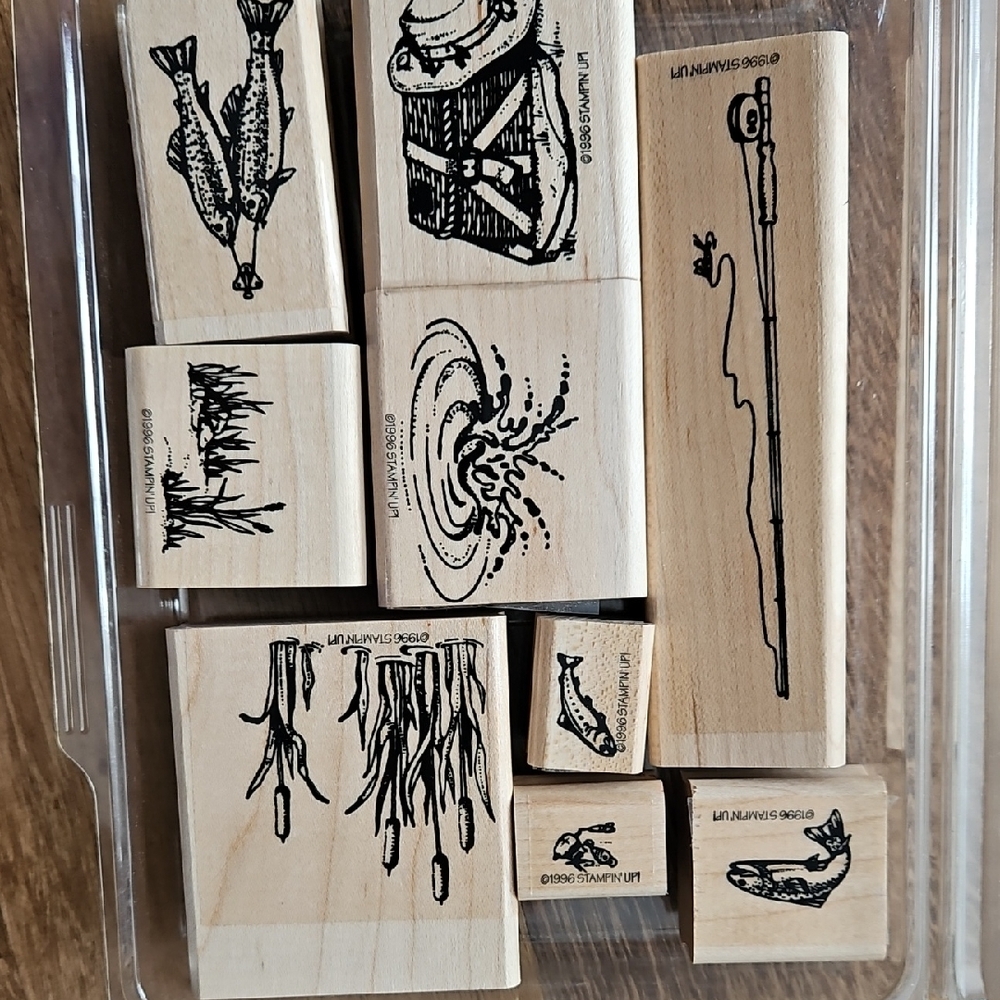 Stampin' Up Fishin' Set of 9